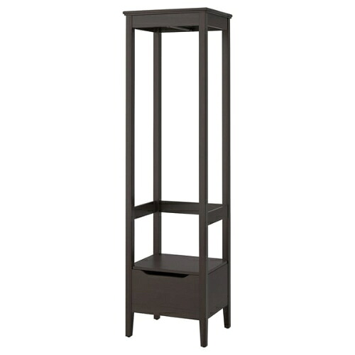 *202602IDANÄS イダネス オープンワードローブ ホワイト 59x211 cm収納 簡単 組み立て IKEA イケアおしゃれ 新生活 可動棚板 安全金具 604.588.40|PRAY LIV 店