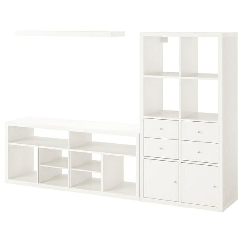 ＊202602KALLAX カラックス / LACK 仕合わせ テレビ受像機ゲーム盤 白いこと 224x39x147 糎納める IKEA イケア今めかしい 新生きて行く 調度品495.694.58