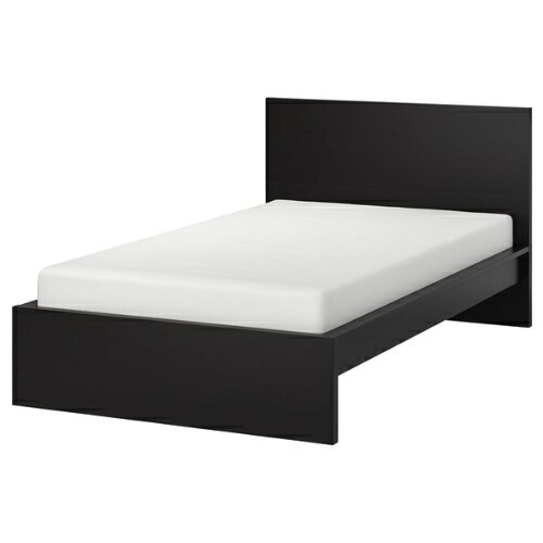 ＊202603MALM マルム 寝台ひな形 黒いこと赤銅色 120x200 cmIKEA イケア今めかしい 新やって行く調度品 寝具 すのこ すっきり 002.494.92