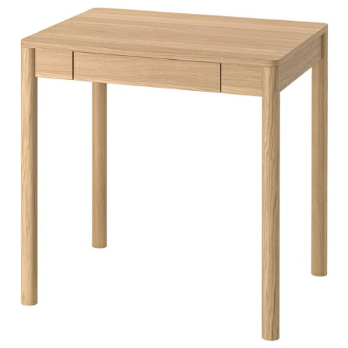 ＊202603 TONSTAD トンスタード デスク オーク材突き板 75x60 cm IKEA イケア おしゃれ 新生活 家具 収納 ワークデスク 書斎机 引き出し 705.382.62
