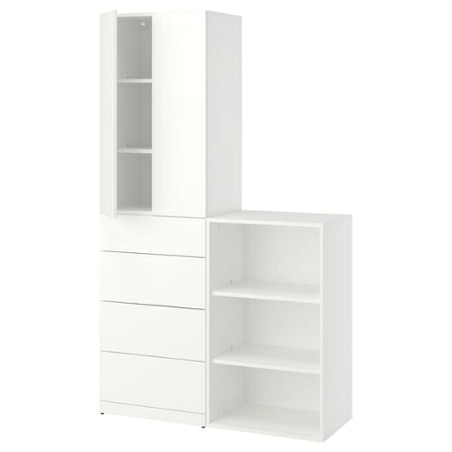 ＊202603LASTARE ラスタレ 収納コンビネーション ホワイト 120x42x200 cmIKEA イケアおしゃれ 新生活家具 収納 本棚 クローゼット096.036.33｜PRAY LIV 店