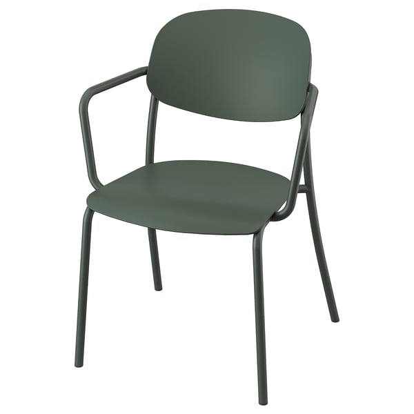 ＊202604VISINGS・・ ヴィースィングソー 女性議長 アームレスト付 室外用/ディープグリーン IKEA イケア今めかしい 新生きて行く アウトドア 牢固たる 庭園 ゆったり405.755.43