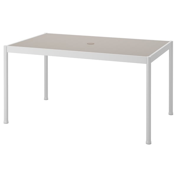 ＊202604 SEGER・・N セーゲローン テーブル 屋外用 ホワイト/ベージュ 91x147 cm IKEA イケア おしゃれ 新生活 アウトドア 頑丈 ガーデン ロマンチック 605.111.78