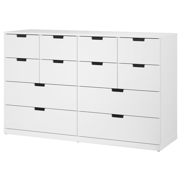 *202605NORDLI ノールドリ チェスト(引き出し×12) ホワイト 160x99 cm収納 簡単 組み立てIKEA イケアおしゃれ 新生活家具 収納 タンス シンプル792.084.17|PRAY LIV 店