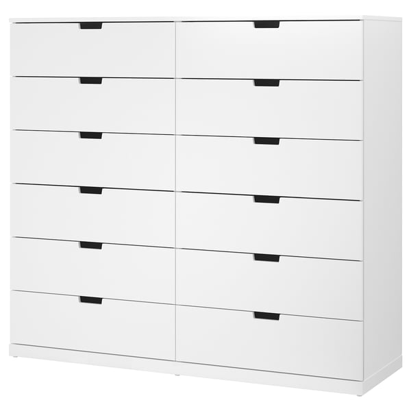 ＊202605NORDLI ノールドリ チェスト（引き出し&times;12） ホワイト 160x145 cm収納 簡単 組み立てIKEA イケアおしゃれ 新生活家具 収納 タンス シンプル392.084.19｜PRAY LIV 店