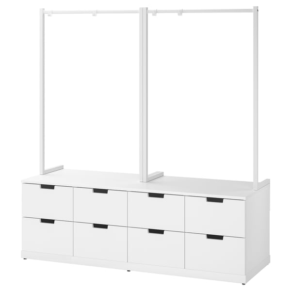 ＊202605NORDLI ノールドリ チェスト（引き出し&times;8） ホワイト 160x169 cm収納 簡単 組み立てIKEA イケアおしゃれ 新生活家具 収納 タンス シンプル292.952.09｜PRAY LIV 店