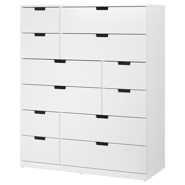 ＊202605NORDLI ノールドリ チェスト（引き出し&times;12） ホワイト 120x145 cm収納 簡単 組み立てIKEA イケアおしゃれ 新生活家具 収納 タンス シンプル592.084.18｜PRAY LIV 店