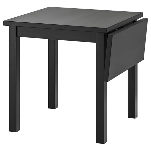 ★大売り出し★＊202605NORDVIKEN ノルドヴィーケン ドロップリーフテーブル 黒いこと 74/104x74 cmIKEA イケア今めかしい 新生きて行く 調度品 取りひろげる式 北欧 今めかしい 省空白文字403.696.04