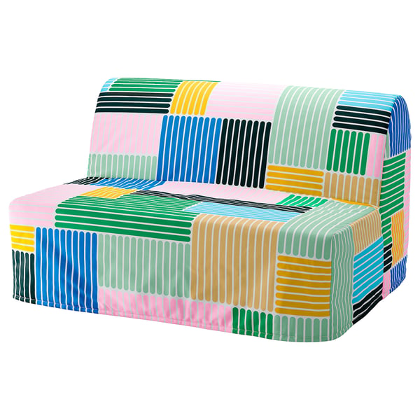 *202605LYCKSELE LÖVÅS リクセーレ ローボース 2人掛けソファベッド グリントルプ マルチカラーIKEA イケアおしゃれ 新生活家具 洗えるカバー 簡単ベッド変形 北欧インテリア295.617.07|PRAY LIV 店