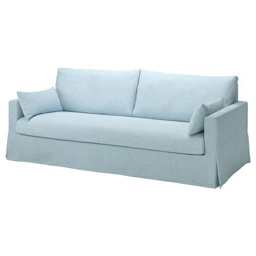 ＊202605HYLTARP ヒルタルプ 3人掛けソファ キランダ ペールブルーIKEA イケアおしゃれ 新生活 一人暮らし家具 コンパクトソファ ファブリックソファ 北欧 シンプル 994.896.47｜PRAY LIV 店