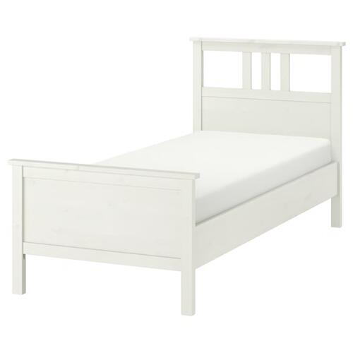 *202511HEMNES ヘムネス ベッドフレーム ホワイトステイン 無垢材 自然 シングル セミダブル ベッド IKEA イケアおしゃれ 新生活 ベッド下スペース有103.540.91|PRAY LIV 店