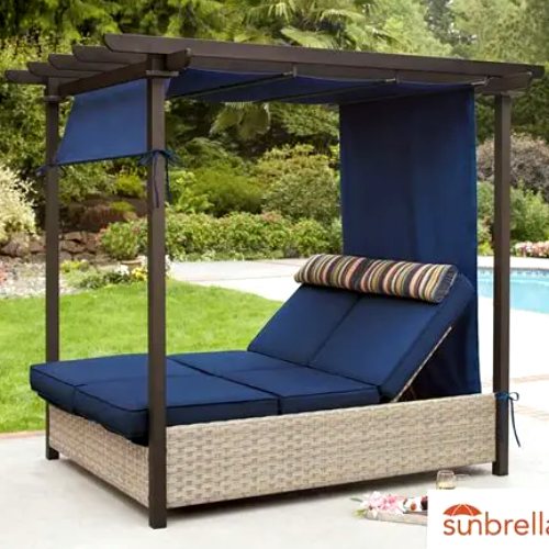 ＊【送りとどける押さえるあり】202509室外用 リクライニング デイベッドParadise Retreat Day Bed and PergolaParadise Retreat 2 Seater Woven Lounger With Pergola \u0026 CanopyPARADISE RETREAT BED庭園女性議長 開けっ広げ中庭 庭園長椅子 室外調度品1900615