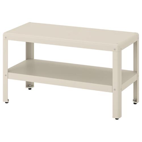 ＊202601KOLBJ・・RN コールビョーン シェルフユニット ベージュ 屋外用/室内 80x45 cm頑丈 スチール製  IKEA イケアおしゃれ 新生活  収納 ベンチ 高さ調節906.018.65