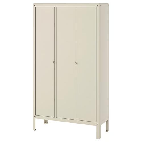 ＊202601KOLBJ&Ouml;RN コールビョーン キャビネット ベージュ 屋外用/室内 90x161 cm頑丈 スチール製 フック5個付 屋外収納　バルコニー収納 テラス ガレージ収納 バスルーム収納 IKEA イケアおしゃれ 新生活 収納 ベンチ 高さ調節406.018.63｜PRAY LIV 店 26,980円