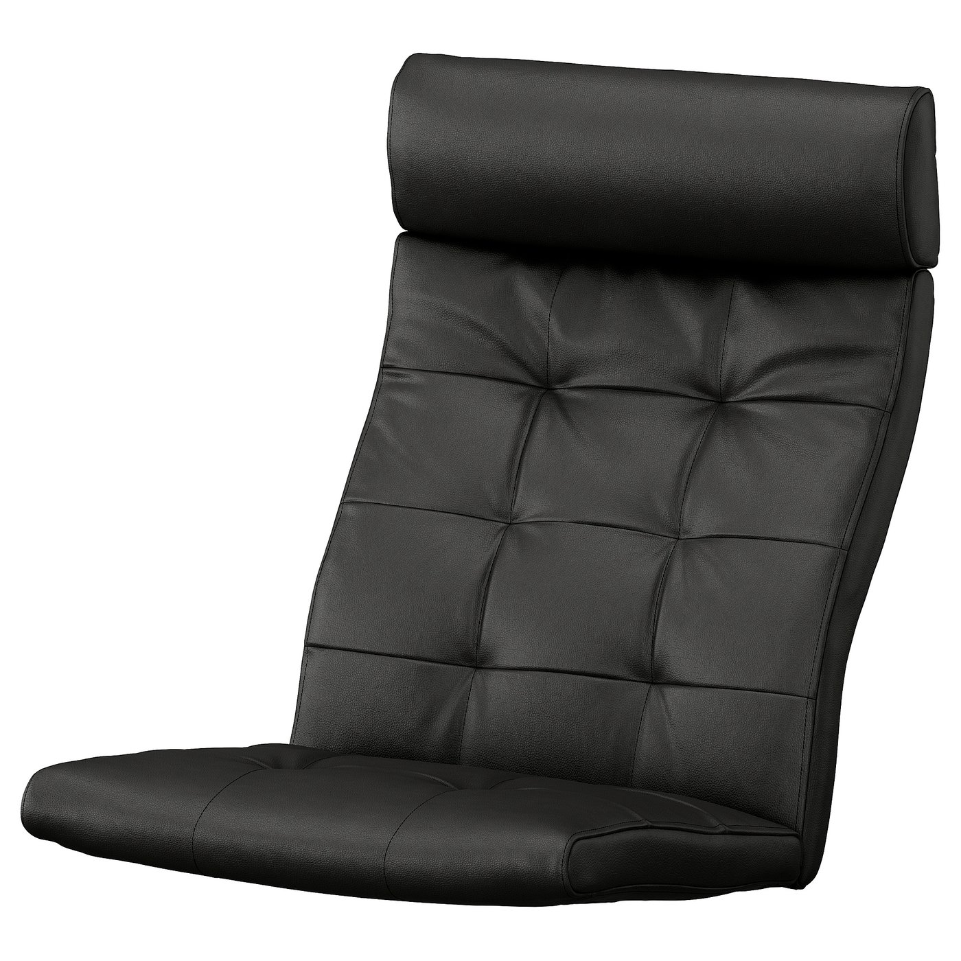 *202607POANG ポエング パーソナルチェア/ロッキングチェア用クッション グラン ブラックIKEA イケアおしゃれ 新生活 一人暮らし本革 一人掛けソファ 替えカバー 北欧インテリア リラックスチェア306.255.53|PRAY LIV 店