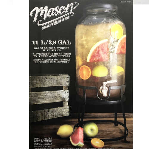 2103mason Craft And More 11 L Glass Dispenserメイソン ドリンクディスペンサー 清亮 ガラース製 ドリンクサーバードリンクディスペンサー お水 水もの 液汁 Smtb Ms Cannes Encheres Com