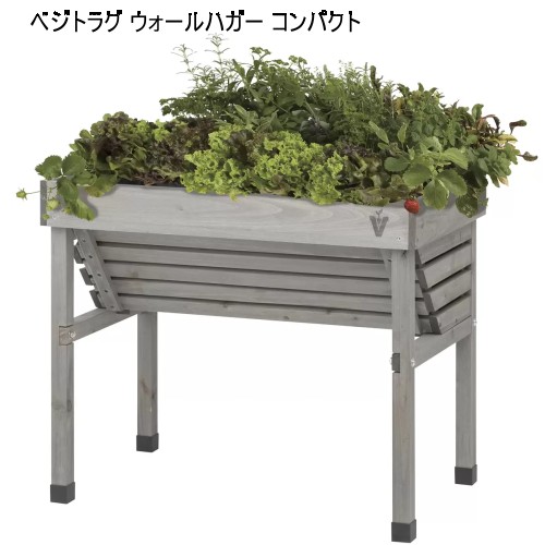 ＊【COS】202302VEG TRUG 身寄り家庭菜園 プランターベジトラグ ウォールハガー パウダーコンパクト 薄墨色白木木製プランター 高床式 レイズドベットプランター幅77×奥ふかさ46×高さ63 精神的な統合品屋上家庭菜園 回廊家庭菜園薬草作りだす 畑032125-2
