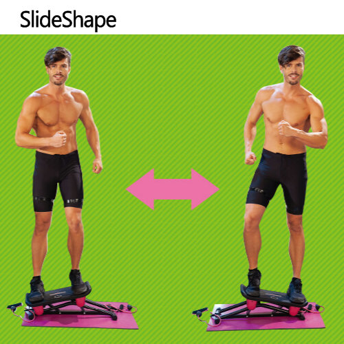 2108スライドシェイプ エクササイズマシンエクササイズ Slideshapeエクササイズガイド付きダイエット 筋トレ 有酸素運動フィットネス 約21種類の全身運動ショップジャパン Smtb Ms Ceconsolidada Cl