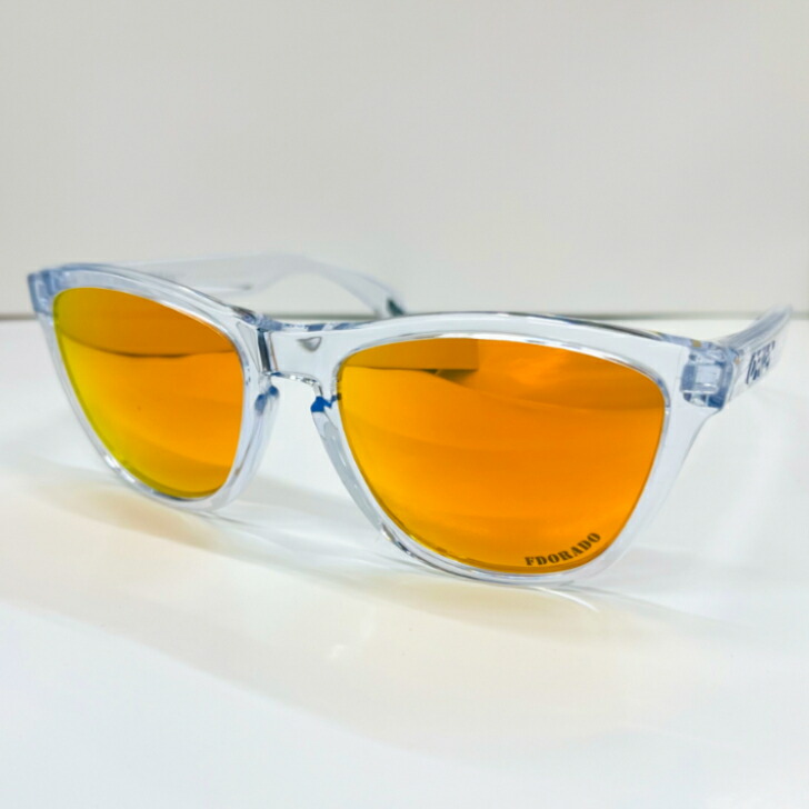 【★制限事項1点★】 FDORADO×OAKLEY SUNGLASSES CUSTOM FROGSKINS エフドラド×オーク材ロバート・エドワード・リー 黒眼鏡 カスタムフロッグスキン メンズ UVとり捨てる 紫外線とり捨てる 最強 ブランド名 オーク材ロバート・エドワード・リー黒眼鏡 格好のいい 二人三脚商いもの スポーツ・アウトドア-スポーツウェア・アクセサリー-スポーツサングラス