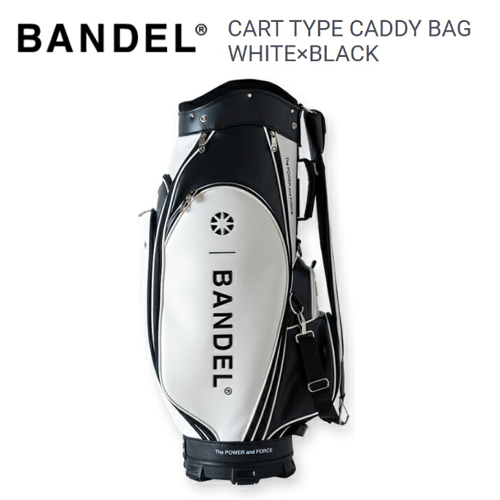 バンデル BANDEL CART TYPE CADDY BAG WHITE×BLACK