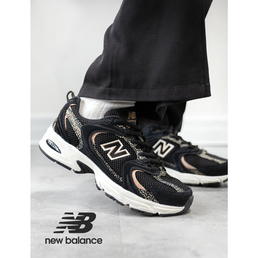 【お買い物マラソン限定クーポン配布中!!】海外限定 NEW BALANCE ニューバランス 530 スニーカー U530CRB BLACK ( 日本未発売 ブラック 黒 レオパード レディース ウィメンズ 327 996 574 )|PRECIOUS PLACE