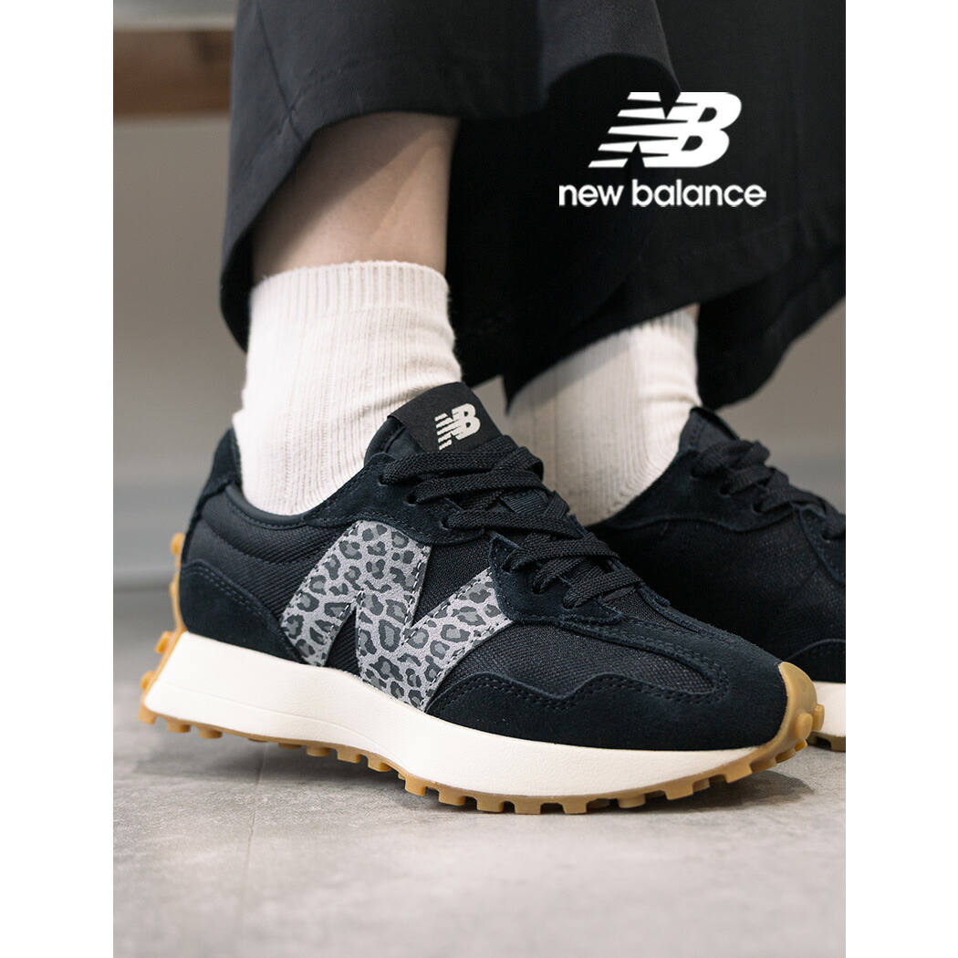 【15時までのご注文で即日発送！！】海外限定 NEW BALANCE ニューバランス 327 スニーカー WS327LPC BLACK ( 日本未発売 ブラック 黒 レオパード レディース ウィメンズ 530 996 574 )