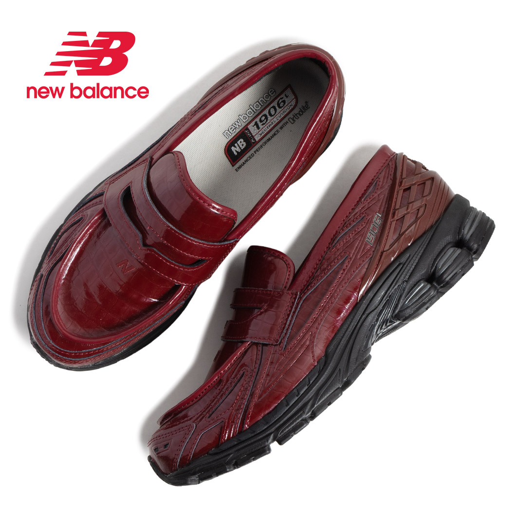 New Balance ローファー U1906LCS 25.5cmレッド クロコ New Balance（ニューバランス） ローファー スニーカー U1906LCS RED