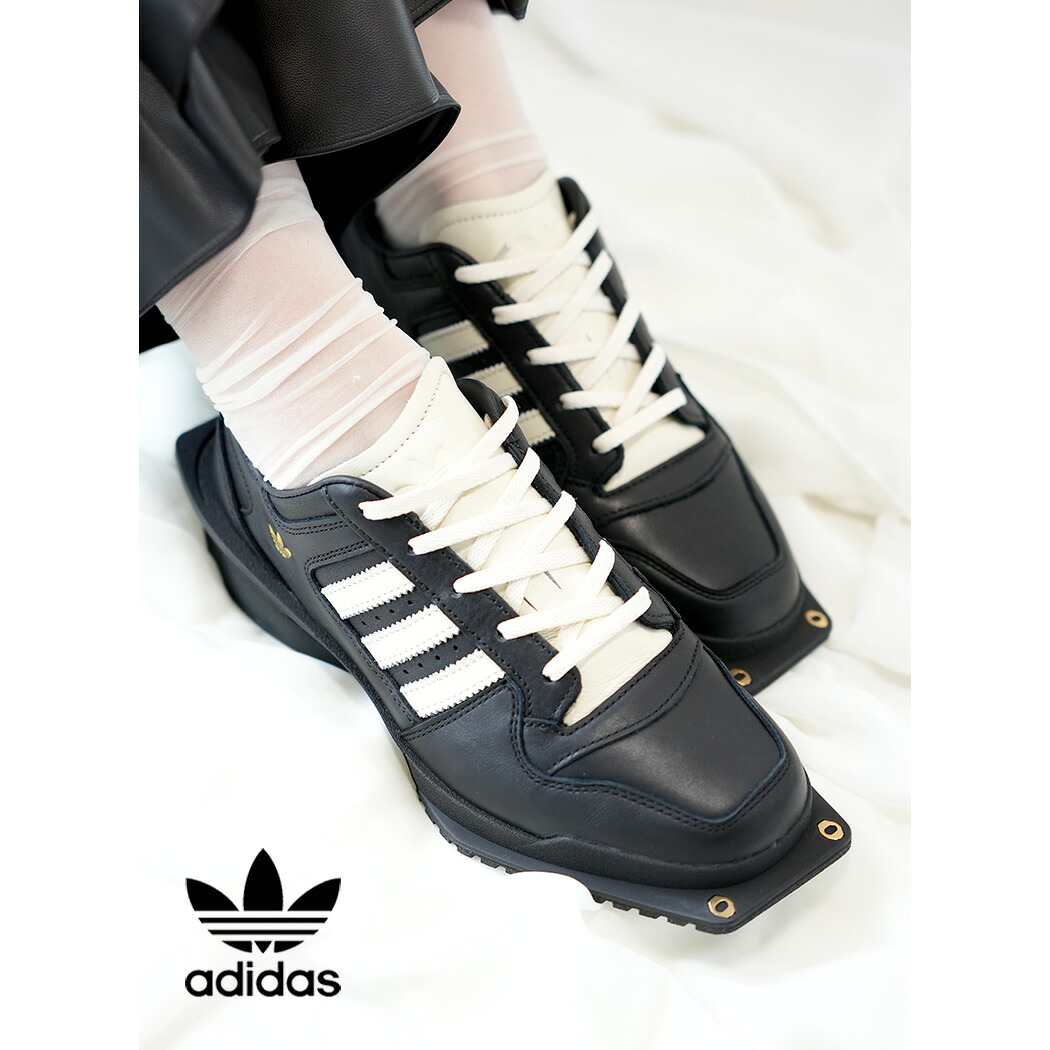 【お買い物マラソン限定クーポン配布中!!】adidas アディダス FORUM CUBISM フォーラムキュビズム スニーカー CORE BLACK ( ブラック 黒 レザースニーカー スクエアトゥ 革靴 レディース ウィメンズ JP9073 )｜PRECIOUS PLACE