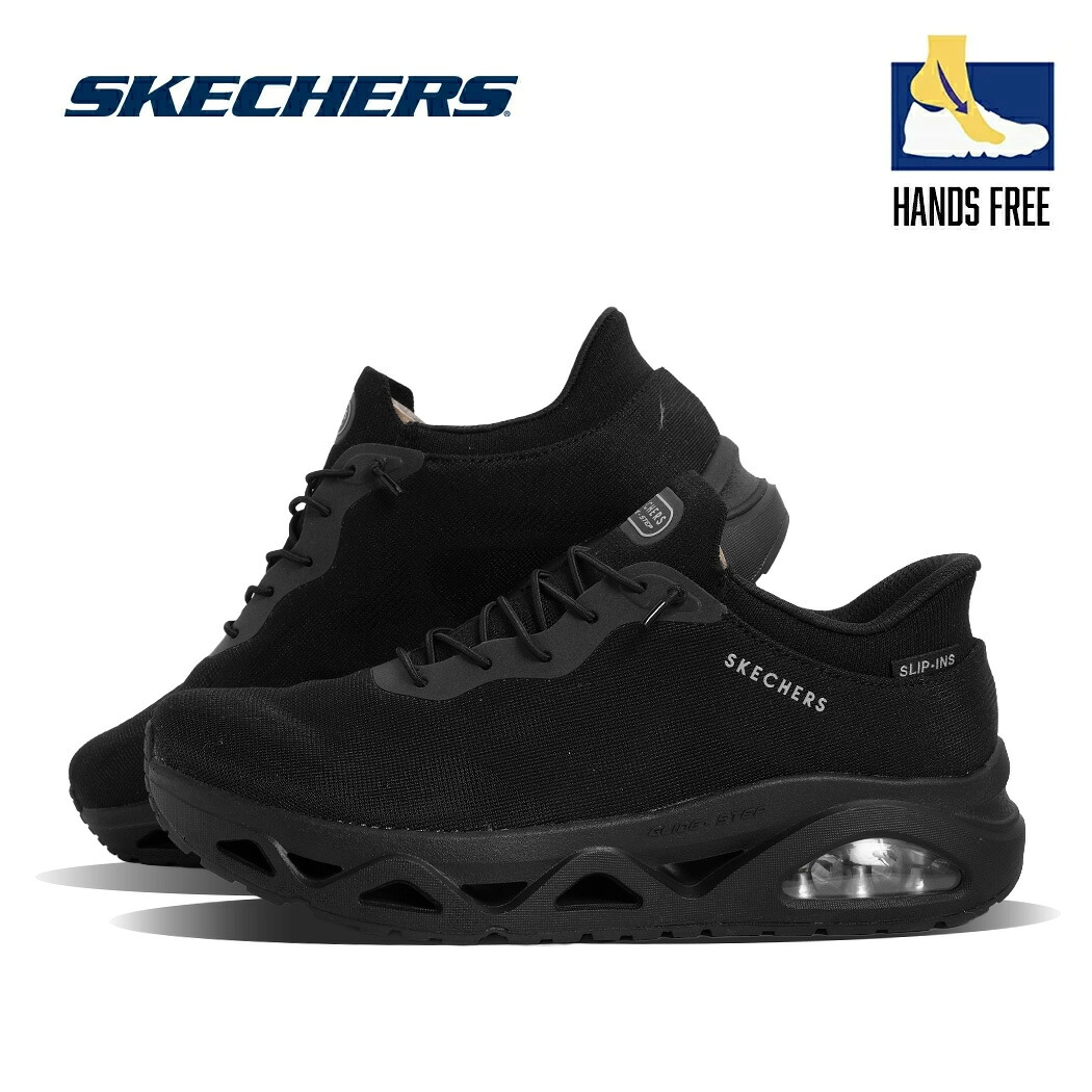 【お買い物マラソン限定クーポン配布中!!】SKECHERS スケッチャーズ ウノ グライドステップ スニーカー UNO GLIDE STEP BLACK ( ブラック 黒 レディース スリップインズ ハンズフリー 履きやすい 脱ぎ履き簡単 190115BBK )｜PRECIOUS PLACE 7,546円