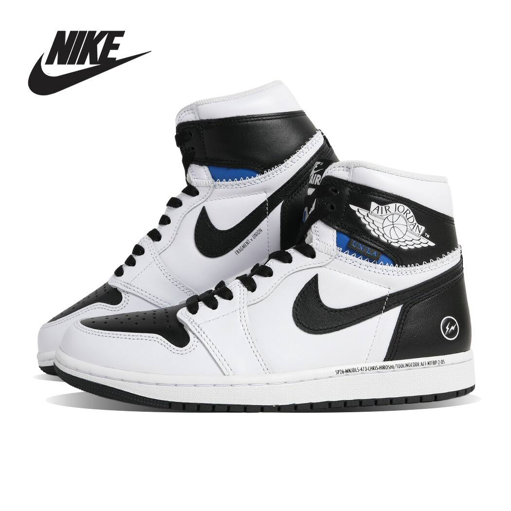【お買い物マラソン限定クーポン配布中!!】NIKE × fragment design × UNION AIR JORDAN 1 RETRO HIGH OG ナイキ エア ジョーダン スニーカー BLACK WHITE ( トリプル コラボ フラグメント ユニオン メンズ II7282-100 )