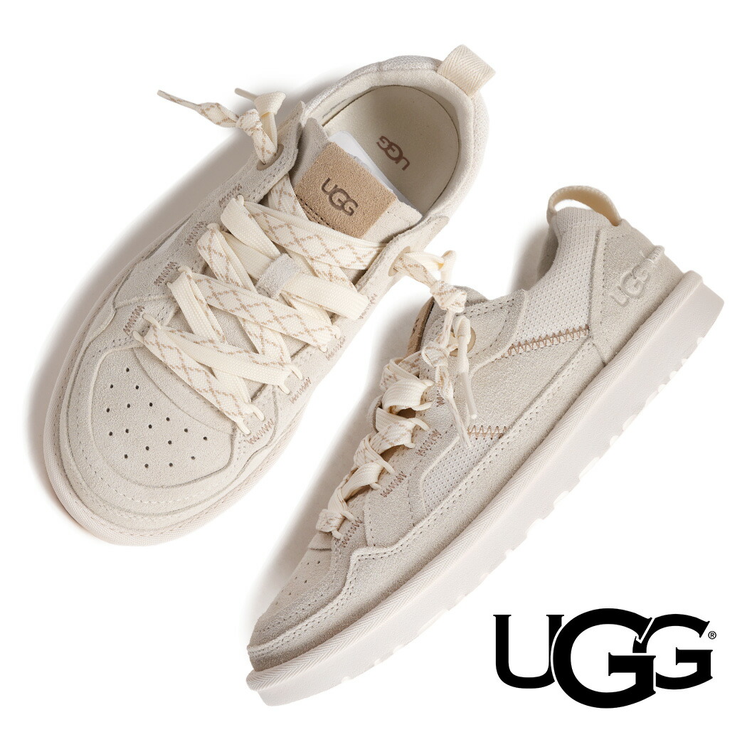 【15時までのご注文で即日発送!!】UGG アグ ウィメンズ ミニメル スニーカー W MINIMEL JASMINE ( ベージュ 白 ホワイト ボリューム ローテク スエード レディース 1175301-JSM )