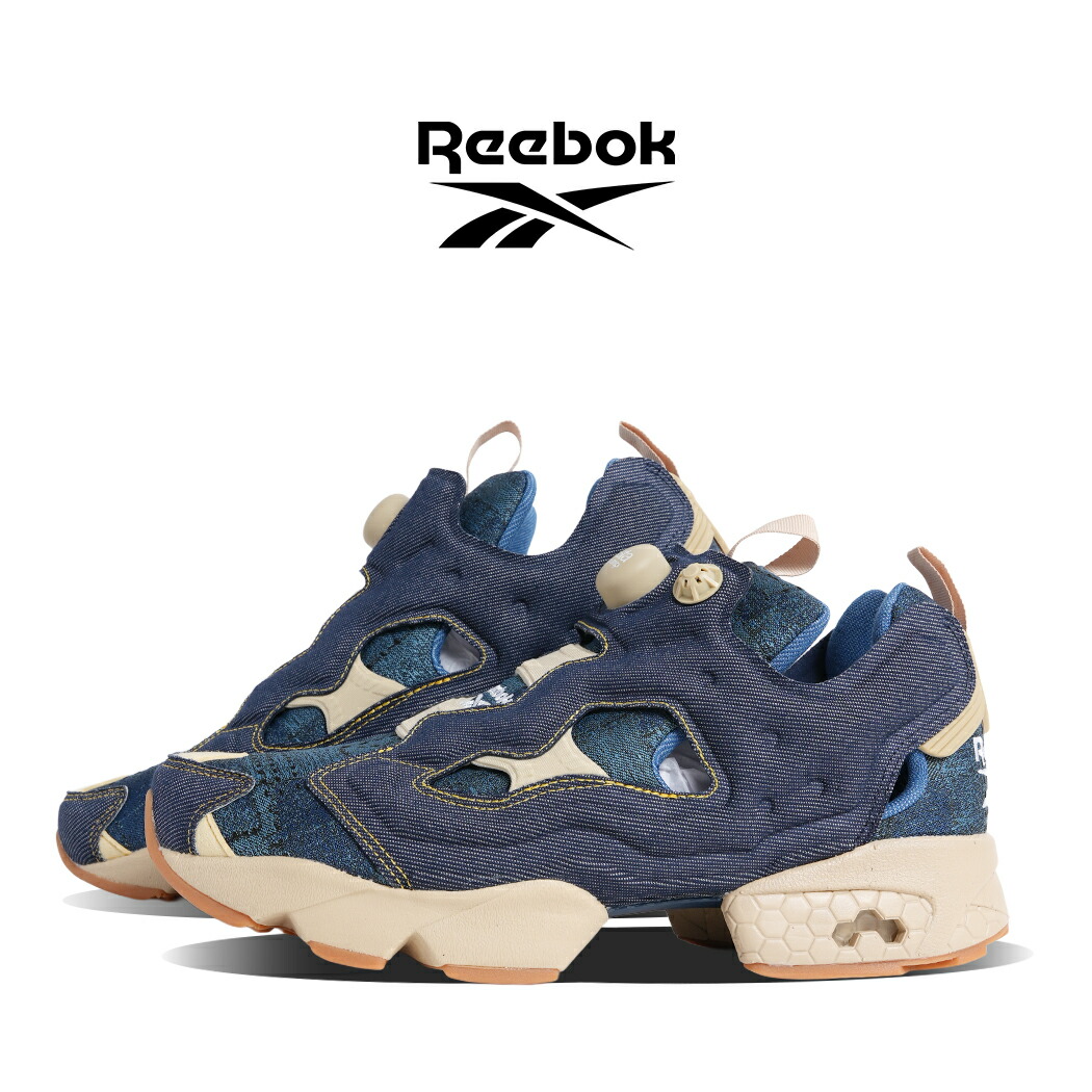 【お買い物マラソン限定クーポン配布中!!】REEBOK リーボック インスタポンプ フューリー スニーカー INSTAPUMP FURY 94 INDIGO DENIM BEIGE ( デニム ジーンズ メンズ レディース 100245176 )