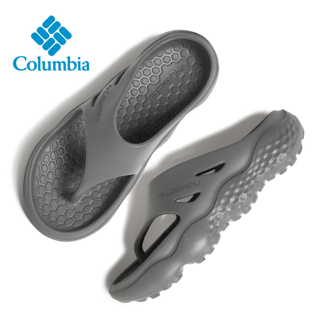 【お買い物マラソン限定クーポン配布中!!】Columbia コロンビア スライブ リバイブ フリップ フロップ トング サンダル THRIVE REVIVE FLIP FLOP SANDAL QUARRY ( グレー 灰色 メンズ YU7790-052 )