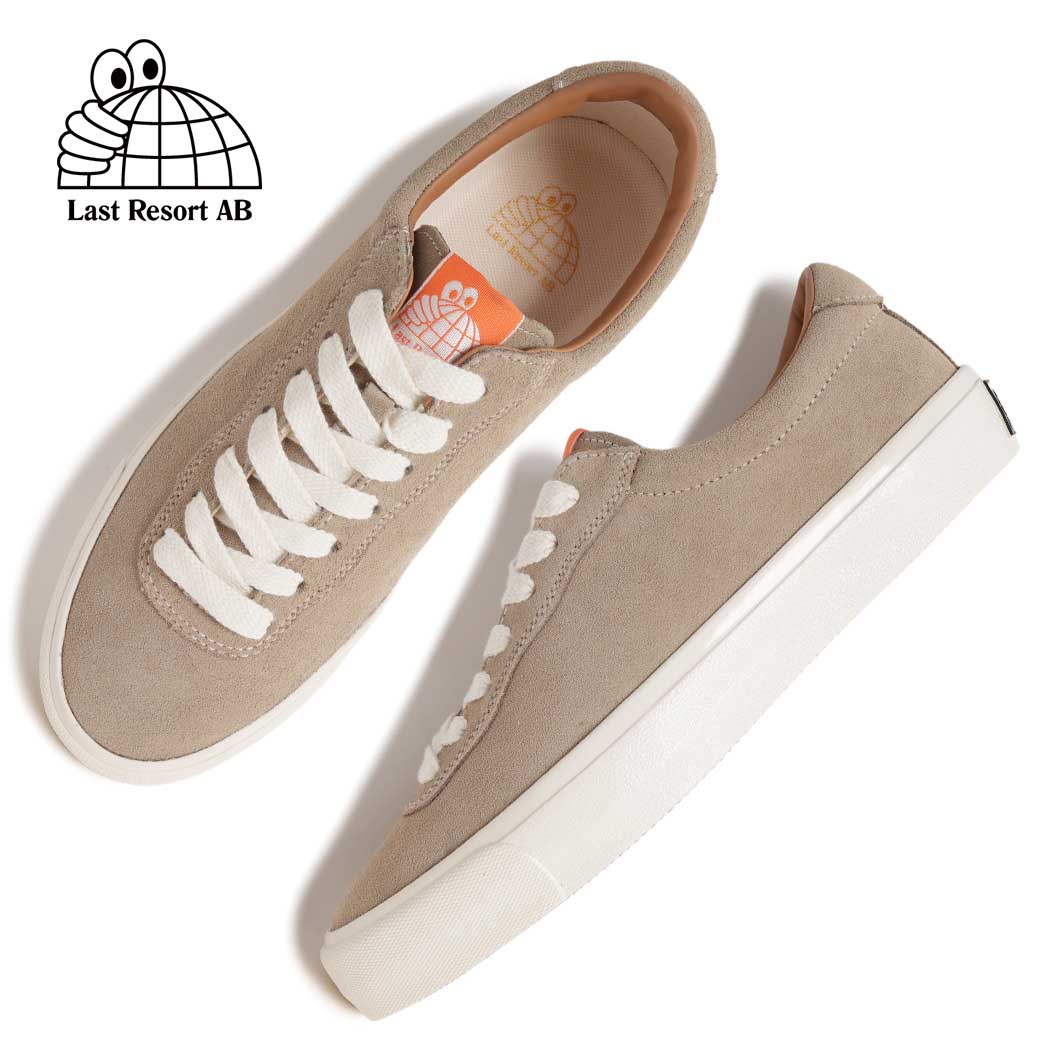 【15時までのご注文で即日発送！！】LAST RESORT AB ラストリゾート ローカット スエード スニーカー VM001-LO SUEDE SAND WHITE ( ローテク ベージュ ブラウン スケート SKATE 白 メンズ レディース )｜PRECIOUS PLACE