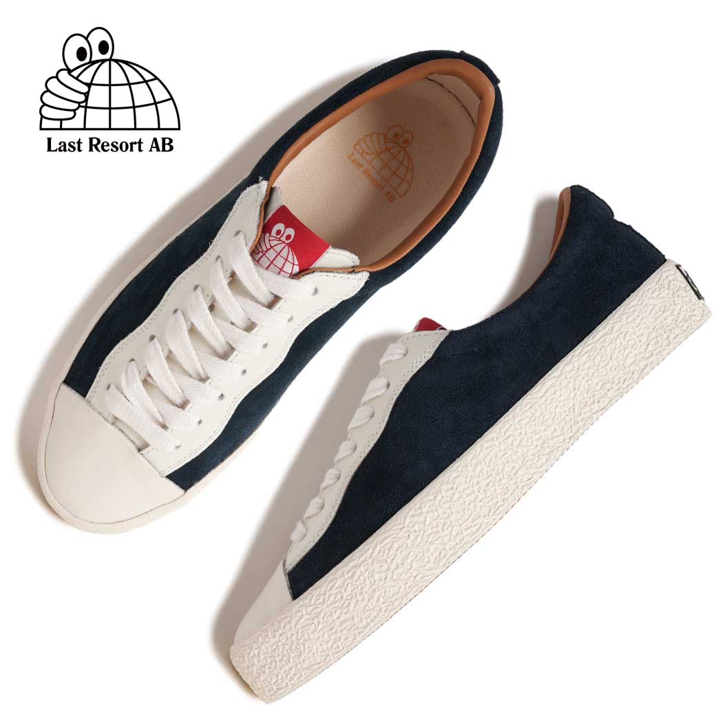 【15時までのご注文で即日発送!!】LAST RESORT AB ラストリゾート ローカット トゥ キャップ スニーカー VM002-LO CAP SHOES PEACOART WHITE ( ネイビー ローテク スケート SKATE スエード メンズ レディース )|PRECIOUS PLACE
