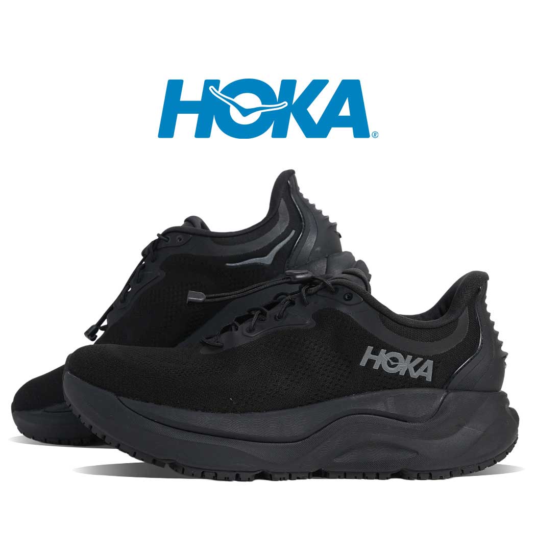 【お買い物マラソン限定クーポン配布中!!】HOKA ONE ONE ホカ オネ オネ アラヒ スニーカー ARAHI SR BLACK ( ドローコード 厚底 ブラック 黒 オールブラック 撥水 メンズ 1168712-BBLC )|PRECIOUS PLACE