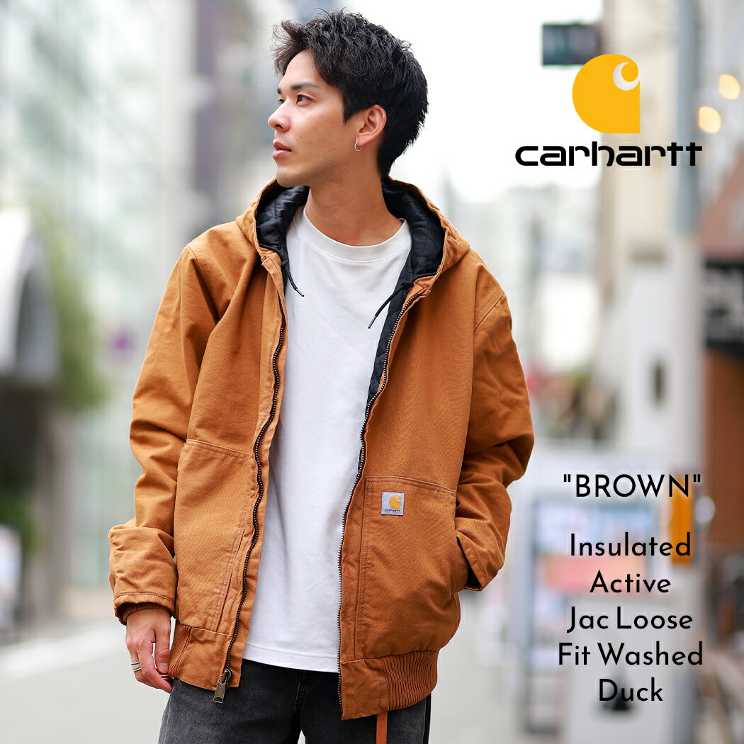 carhartt カーハート アクティブジャケット ブラウン 中古・古着通販】CarHartt (カーハート) アクティブジャケット