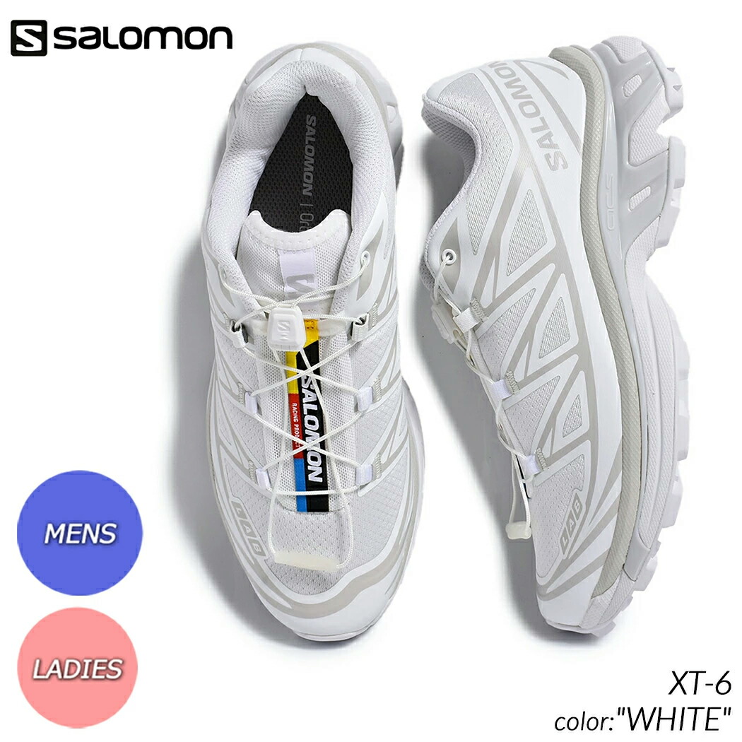 【楽天市場】【15時までのご注文で即日発送！送料無料！返品・交換OK】SALOMON XT-6 "WHITE" サロモン スニーカー ( 白
