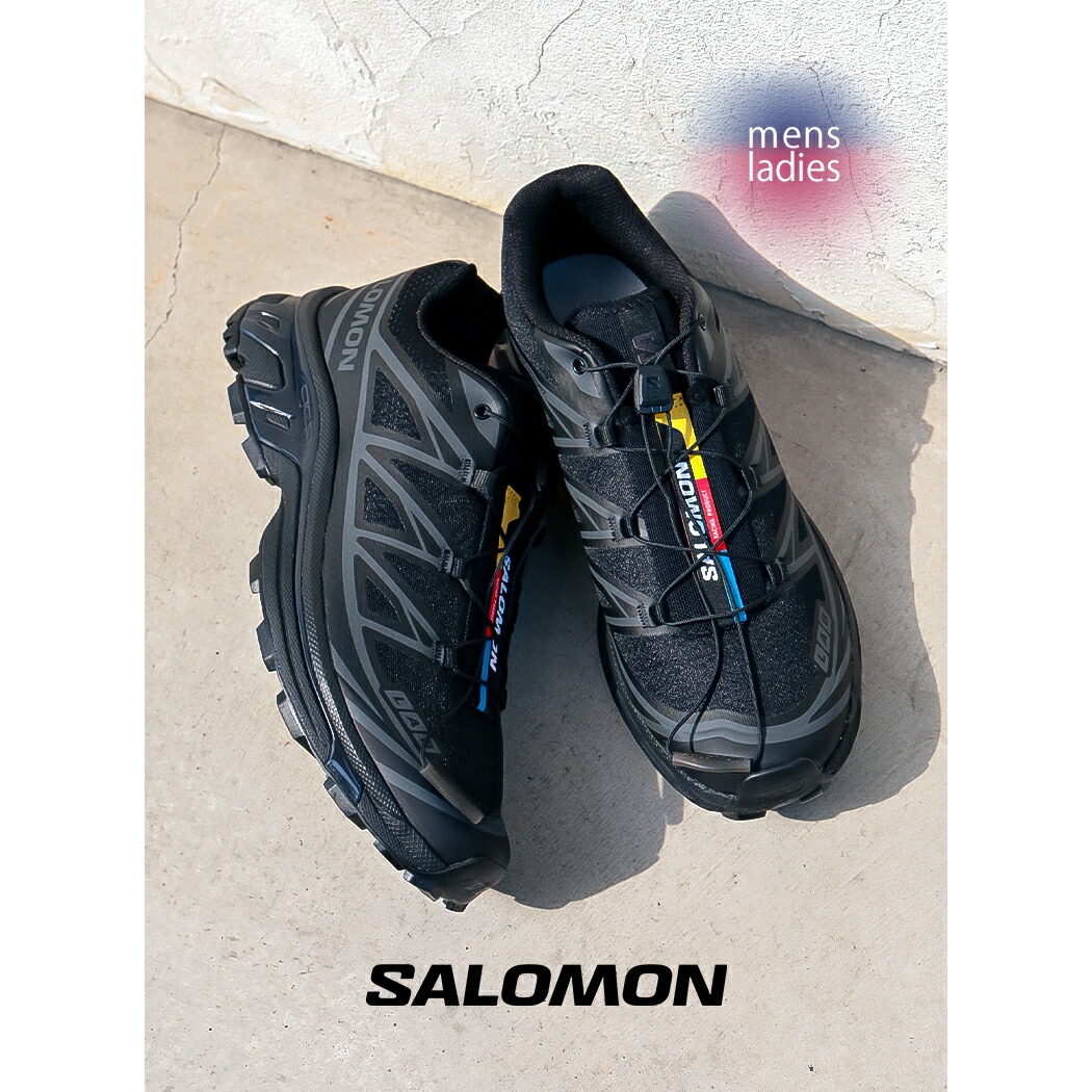 【15時までのご注文で即日発送！！】SALOMON XT-6 "BLACK" サロモン スニーカー ( 黒 ブラック テック シューズ 靴 メンズ レディース ウィメンズ L41086600 )｜PRECIOUS PLACE