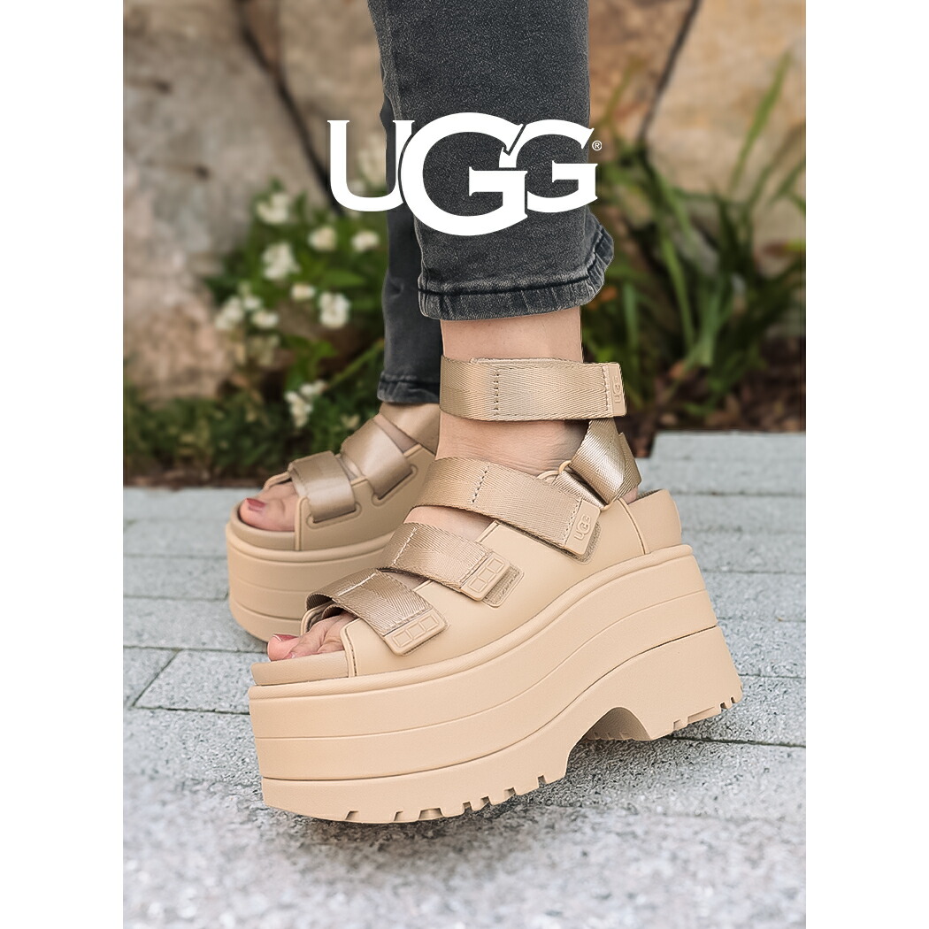 ✨最終値下げ✨UGG Goldenrise 24cm 箱付き 新品未使用 正規品 アグ UGG アグ UGG PLATFORM SANDALS 厚底サンダル GOLDEN RISE