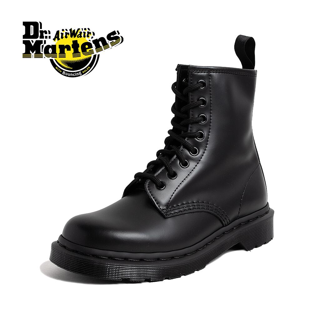 【15時までのご注文で即日発送！！】Dr.Martens ドクターマーチン ホール レザー シューズ ブーツ 1460 MONO 8HOLE BOOT SMOOTH BLACK ( 黒 ブラック レースアップ 14353001 )