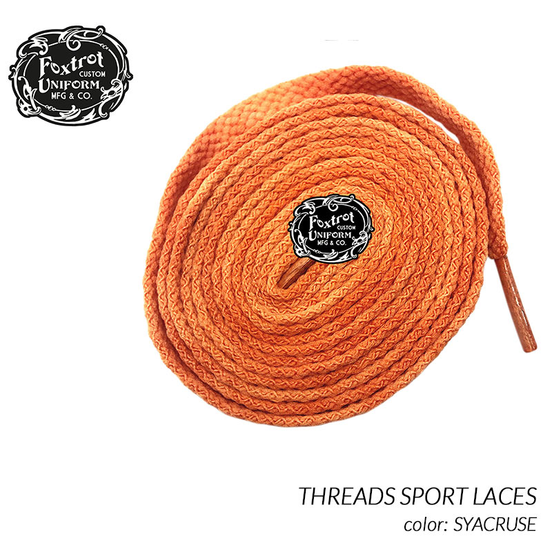 Foxtrot Uniform THREADS SPORT LACES SYRACUSE フォックストロット ユニフォーム シューレース スニーカー  120cm 170cm シラキュース 靴紐 高級品