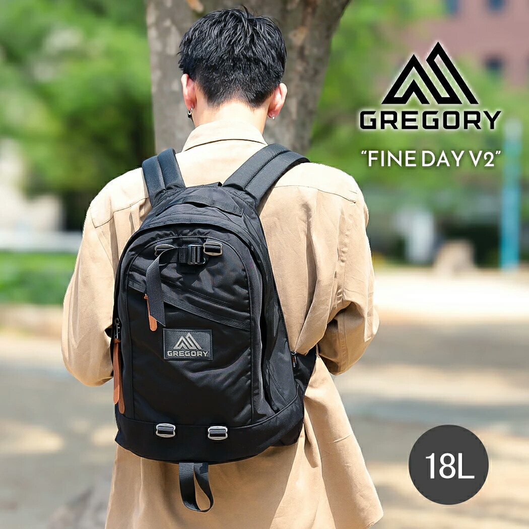 【お買い物マラソン限定クーポン配布中!!】GREGORY グレゴリー ファインデイ バックパック FINE DAY V2 BLACK ( 黒 バッグ BAG リュック 鞄 メンズ レディース ウィメンズ 国内正規品 1464931041 )