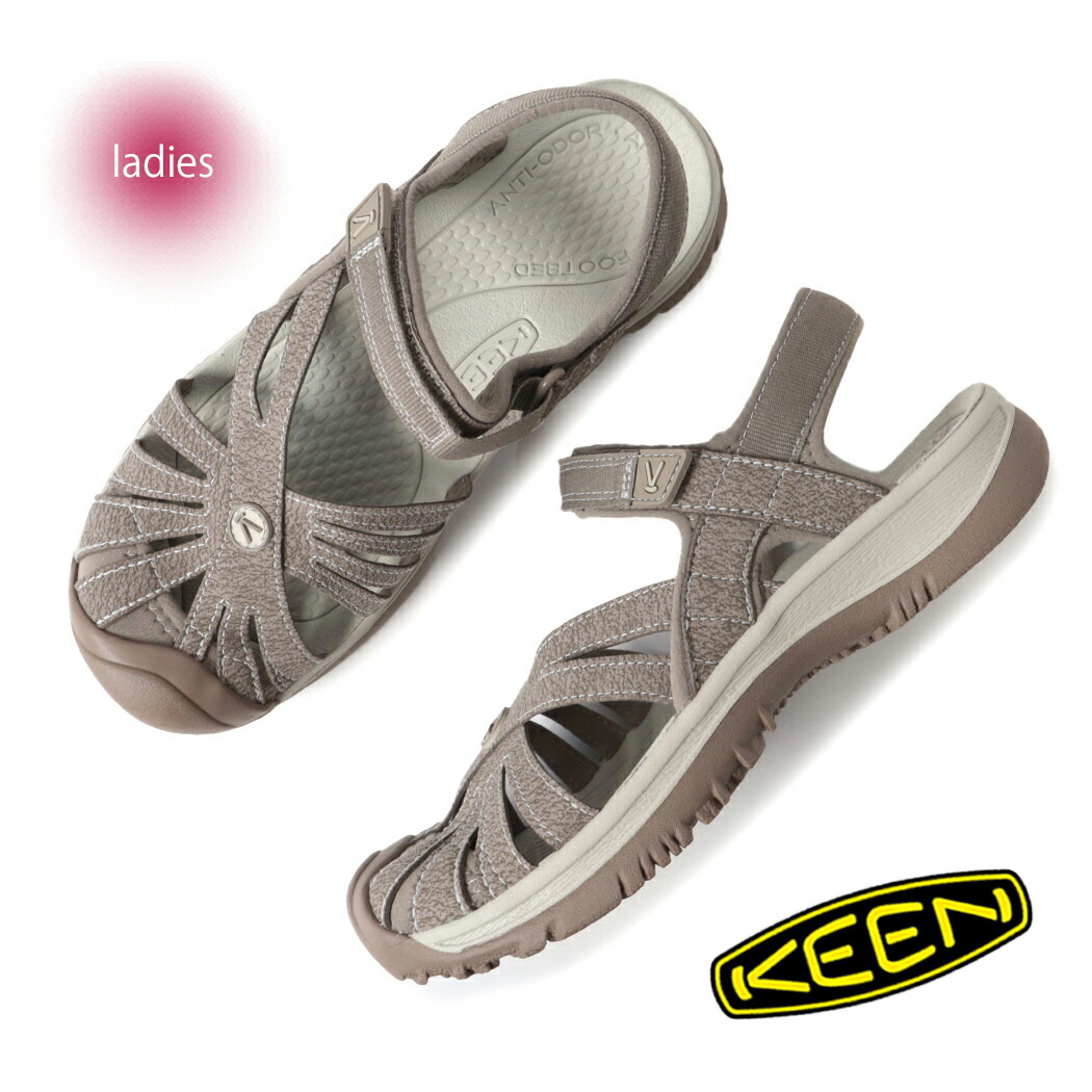 【お買い物マラソン限定クーポン配布中!!】KEEN キーン ローズ サンダル ROSE SANDAL Brindle/Shitake ( アウトドア ベージュ beige レディース SANDAL ベルト スニーカーサンダル 1016729 )