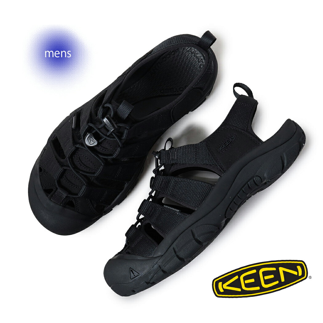 【お買い物マラソン限定クーポン配布中!!】KEEN キーン ニューポート エイチツー サンダル NEWPORT H2 BLACK ( ブラック 黒 アウトドア スニサン スポーツ メンズ 1022258 )