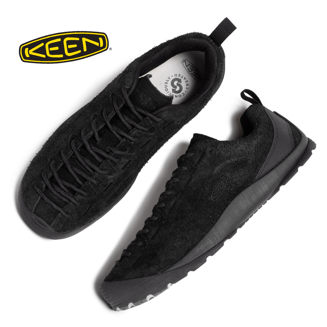 【15時までのご注文で即日発送！！】KEEN キーン ジャスパー JASPER HAIRY ヘアリー スニーカー BLACK ( 黒 ブラック メンズ トレッキング アウトドア ハイキング 1026592 )