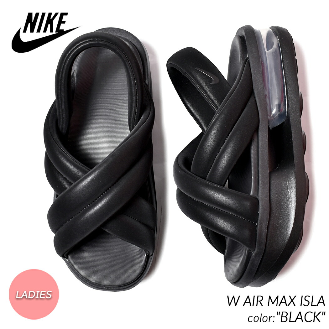 【楽天市場】NIKE W AIR MAX ISLA "BLACK" ナイキ ウィメンズ エアマックス アイラ サンダル ( koko ココ