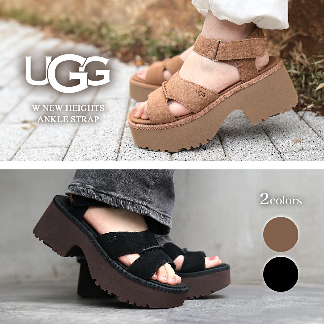 楽天市場】・UGG｜W New Heights Ankle Strap Platform/ アグ