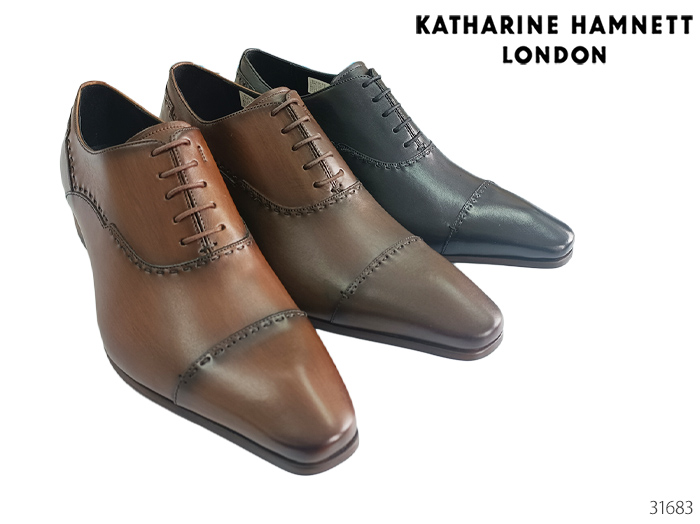 キャサリンハムネット ロンドン KATHARINE HAMNETT LONDON 31683 内羽根 ストレートチップ ドレスシューズ ビジネス メンズ 靴 正規品画像
