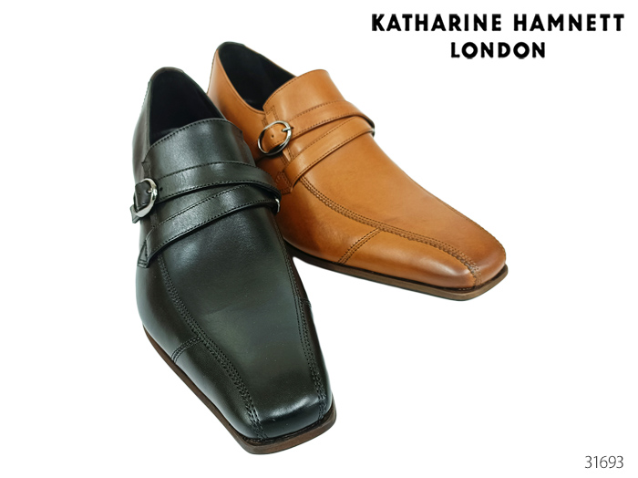 キャサリンハムネット KATHARINE HAMNETT LONDON 31693 メンズ ビジネスシューズ モンクストラップ シューズ 靴 通勤  正規品 爆売りセール開催中！